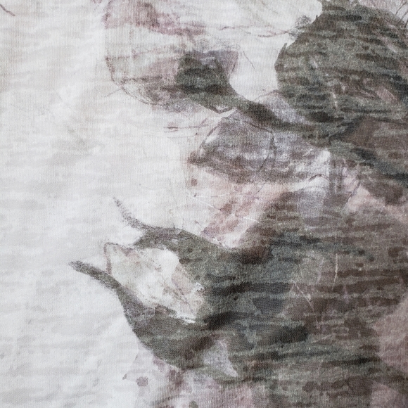 Coldwater Creek Floral Lite Lavender Lined Scoop Neck Lace T-Shirt NWOT - Picture 9 of 13